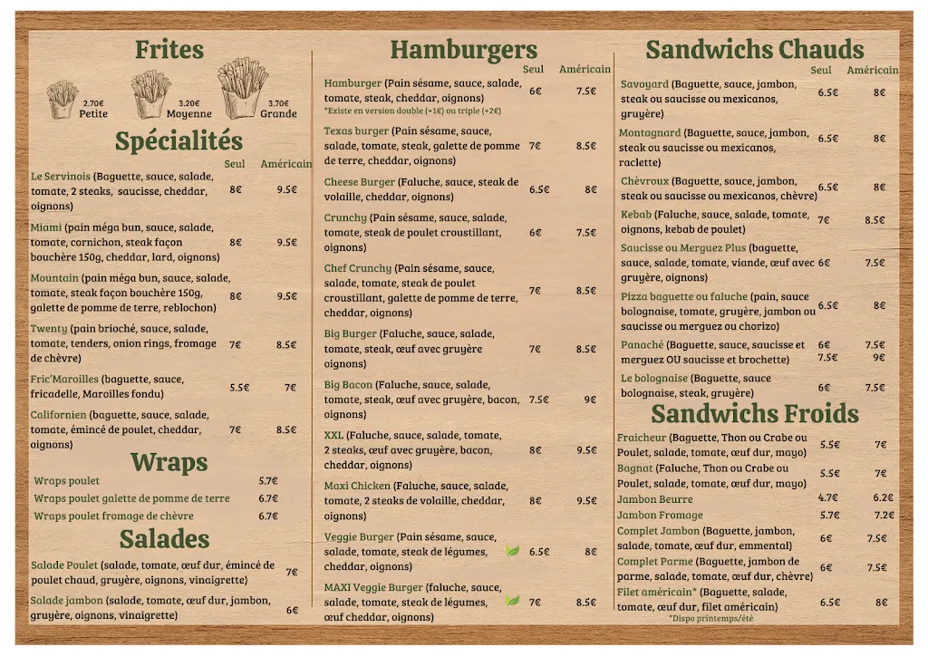 Menu_La Frite Servinoise_Servins_image_2