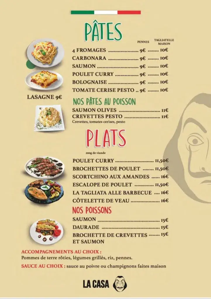 Menü_Casa Del Pizza_Billy-Montigny_Bild_4