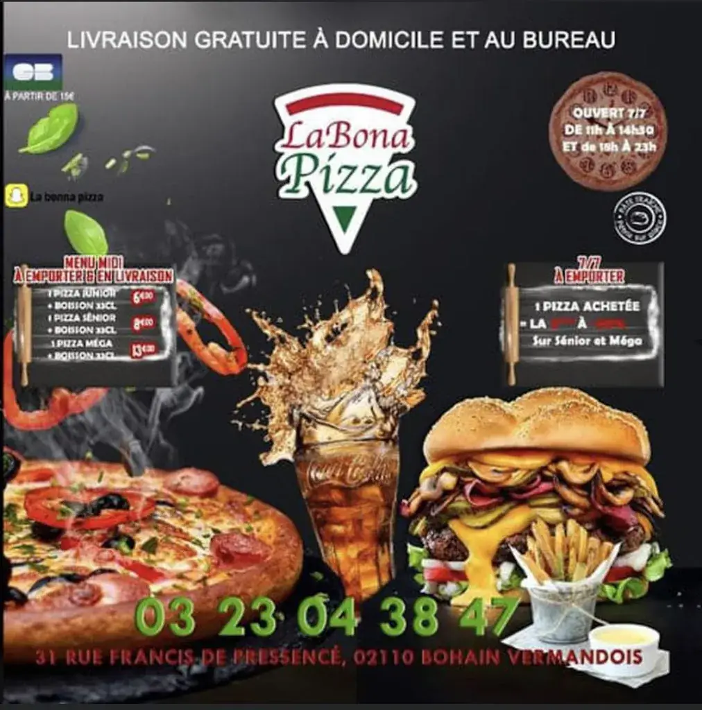Menu_La Bona Pizza_Bohain-en-Vermandois_image_3