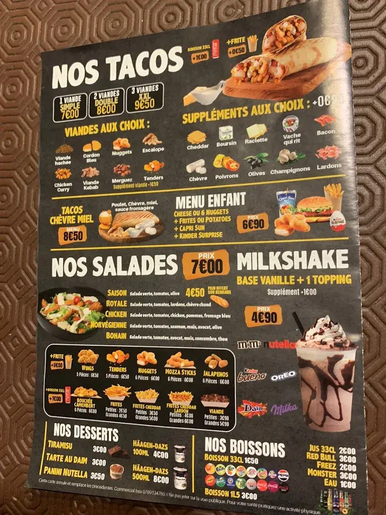 Menu_Welcome pizza_Bohain-en-Vermandois_image_4