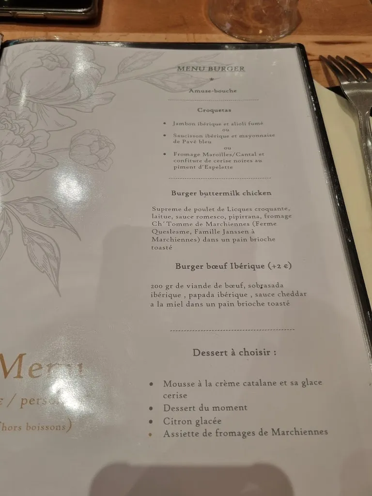 Menu_La Grange Restaurant_Marchiennes_image_1