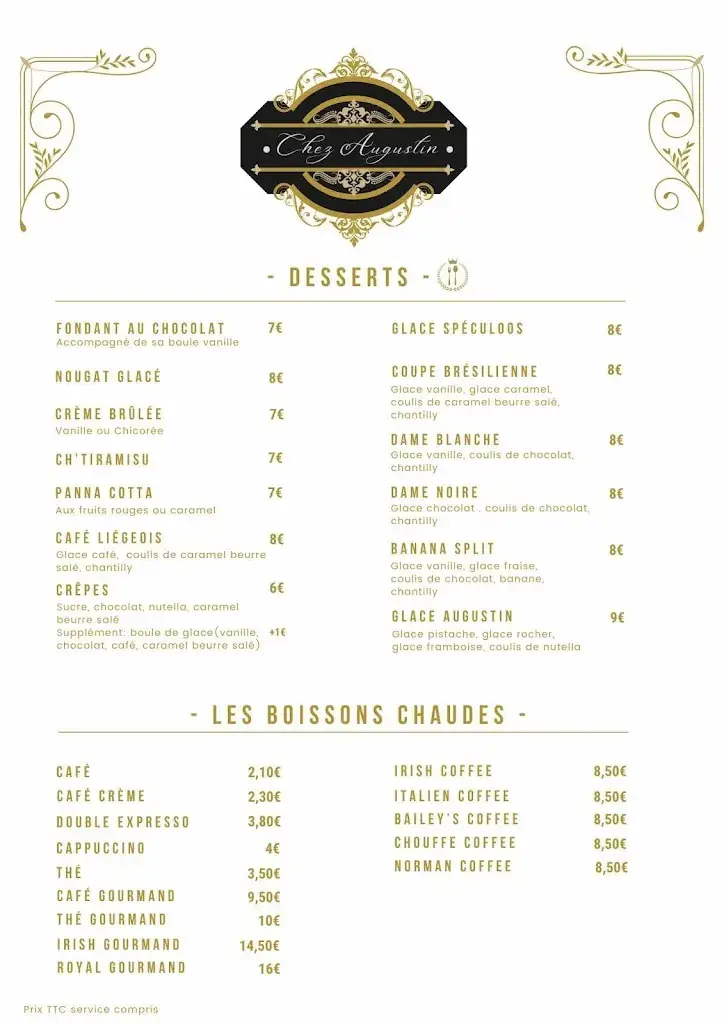 Menu_Chez Augustin_Marchiennes_imagen_2