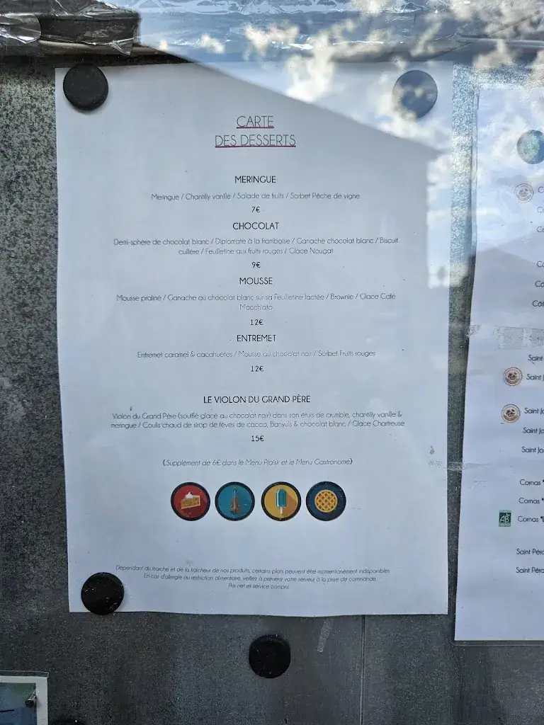 Menu_HOTEL RESTAURANT LE BELLEVUE_Roches-de-Condrieu_immagine_4