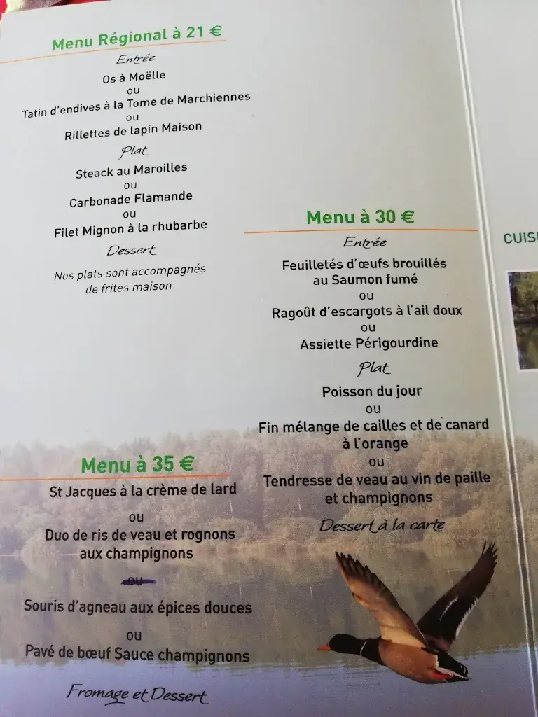 Menu_Restaurant le colvert_Marchiennes_image_3