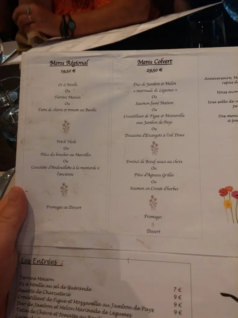 Menu_Restaurant le colvert_Marchiennes_image_4