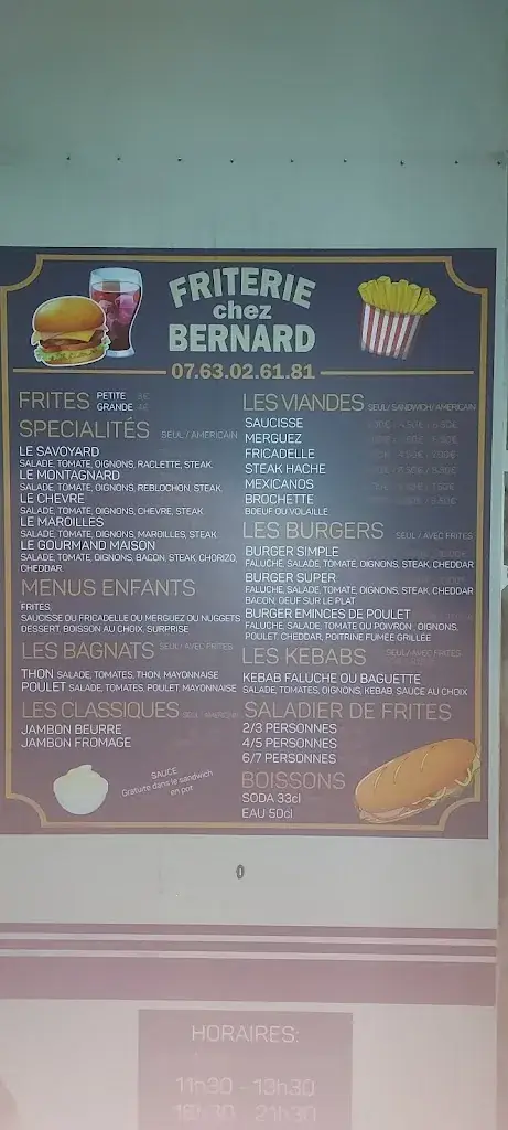 Menu_Friterie de Bernard_Bucquoy_image_1