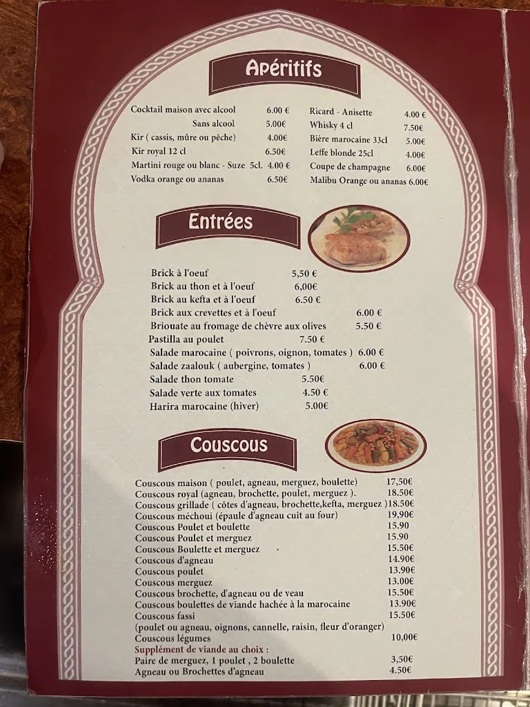 Menu_ALI BABA Restaurant Marocain_Soissons_image_1