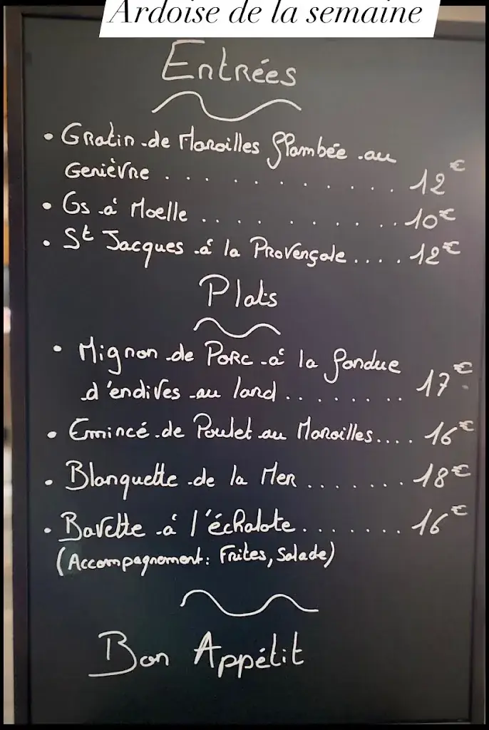 Menu_Restaurant Les Tables comme à la maison_Calonne-sur-la-Lys_image_2