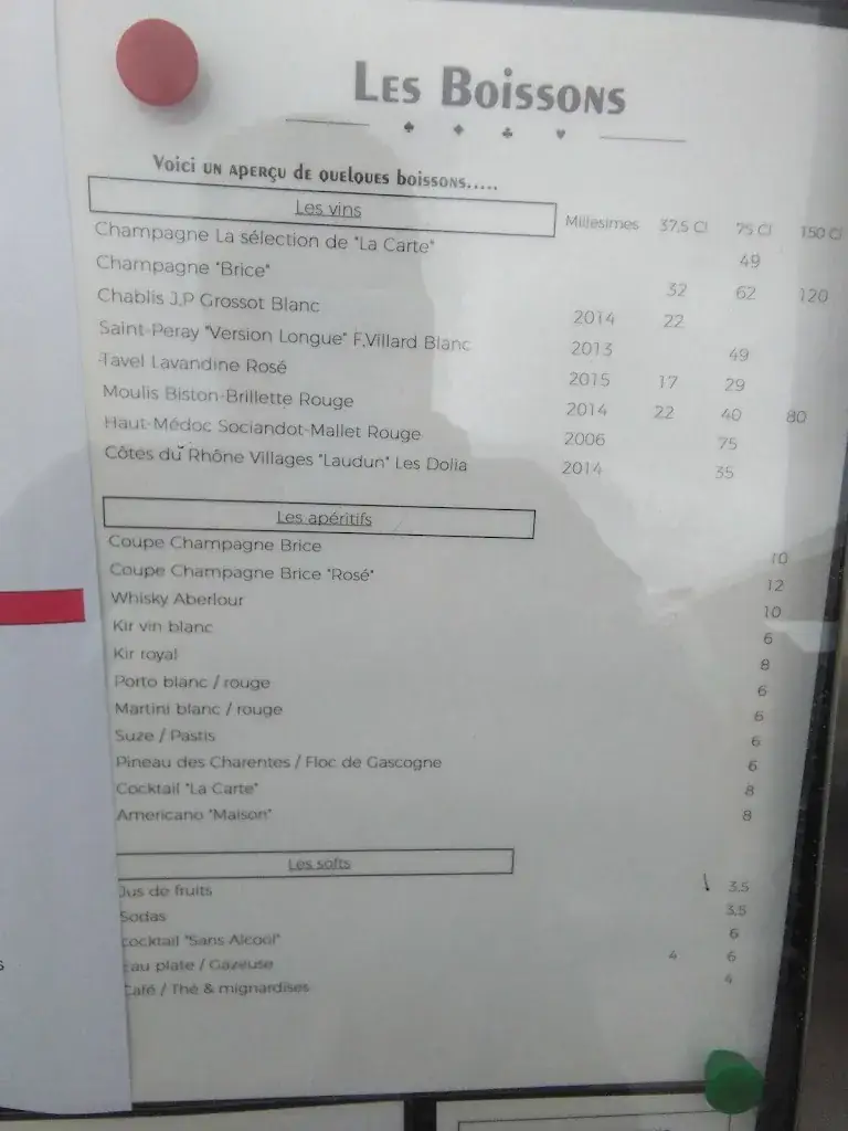 Menu_Restaurant La Carte_Bondues_image_4