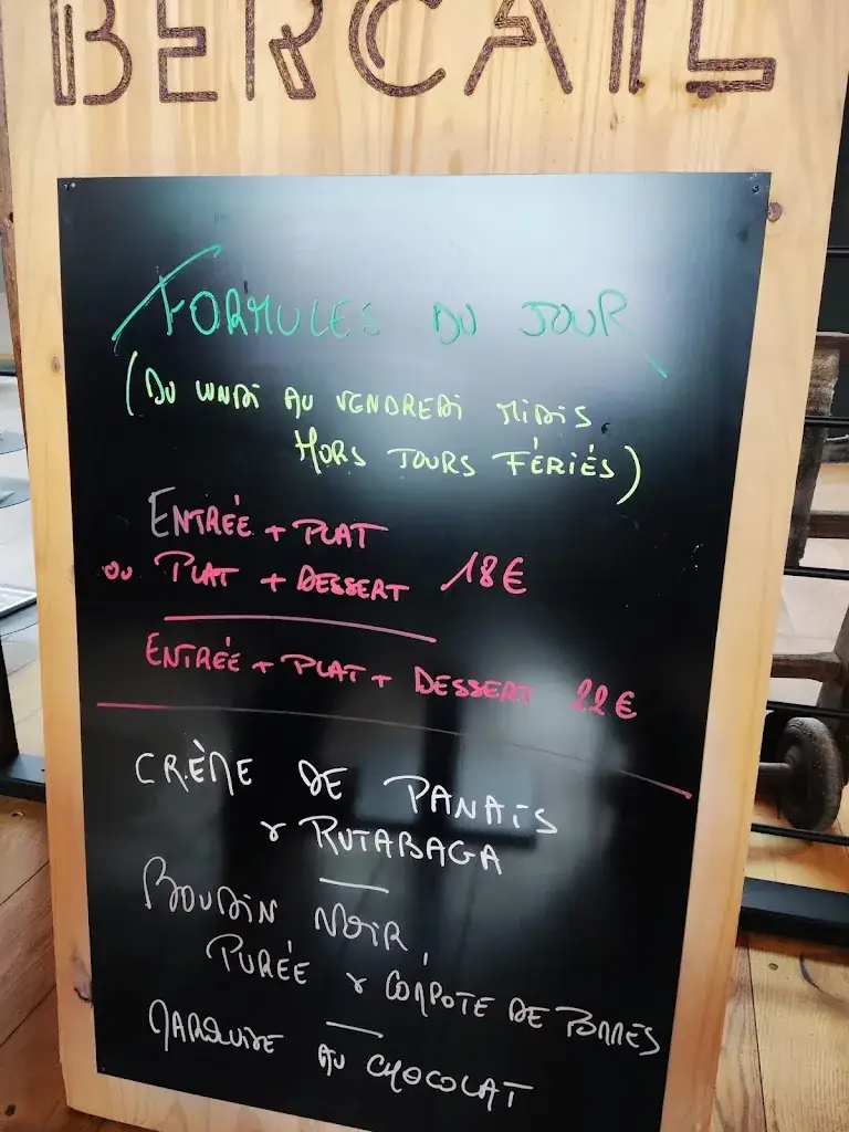 Menu_Bercail Restaurant_Wambrechies_image_4