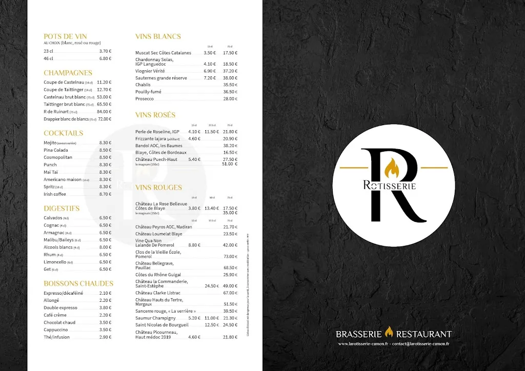 Menü_Restaurant La Rôtisserie Camon (Amiens)_Camon_Bild_2