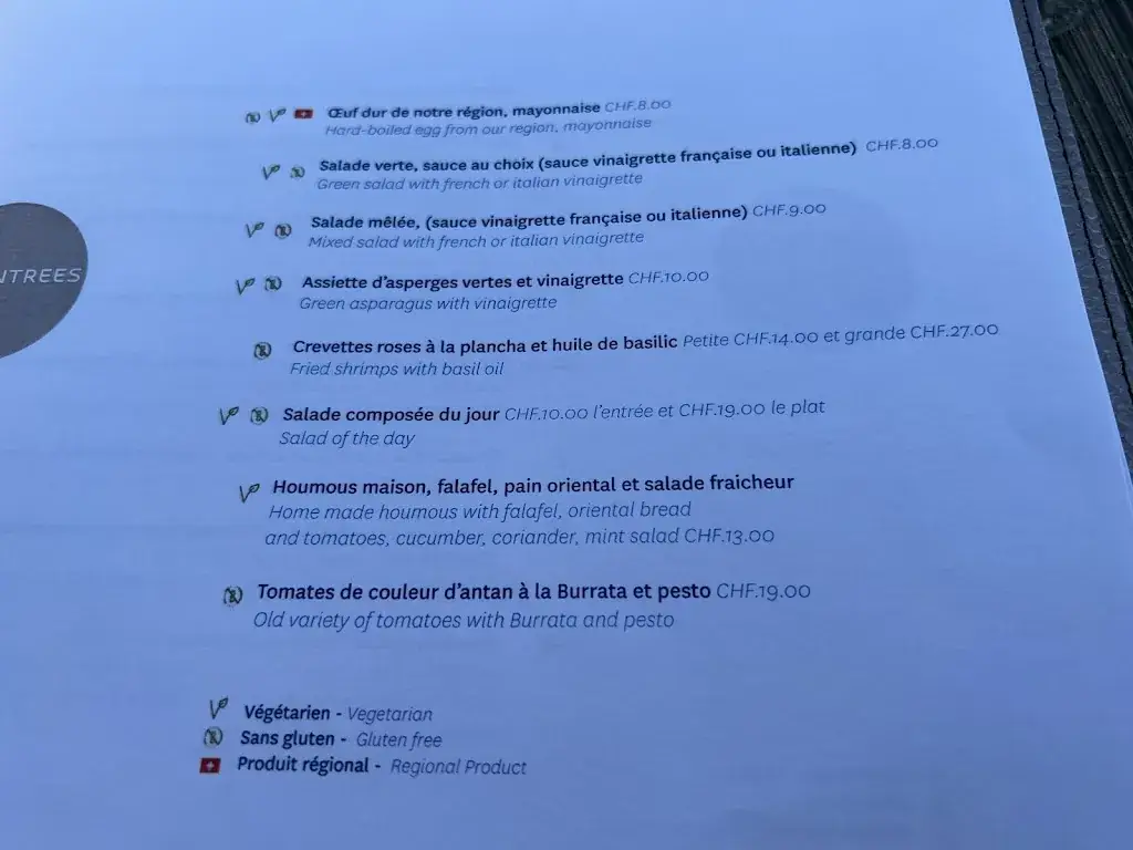 Menu_L OXYGENE RESTAURANT_Lausanne_image_1