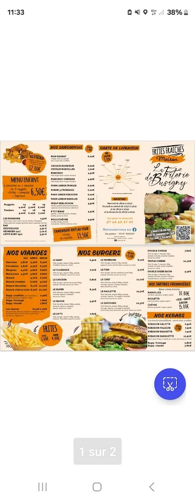 Menu_LA FRITERIE DE BUSIGNY_Busigny_image_1
