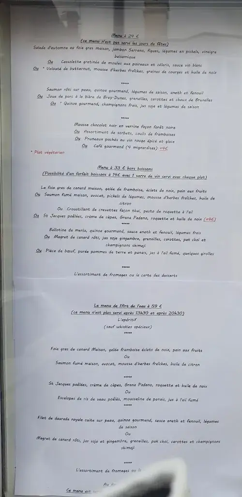 Menu_L'Art de l'Eau_Bray-Dunes_image_2