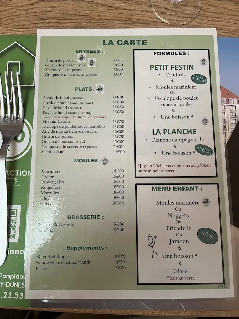 Menu_Le Petit Maxime_Bray-Dunes_image_2