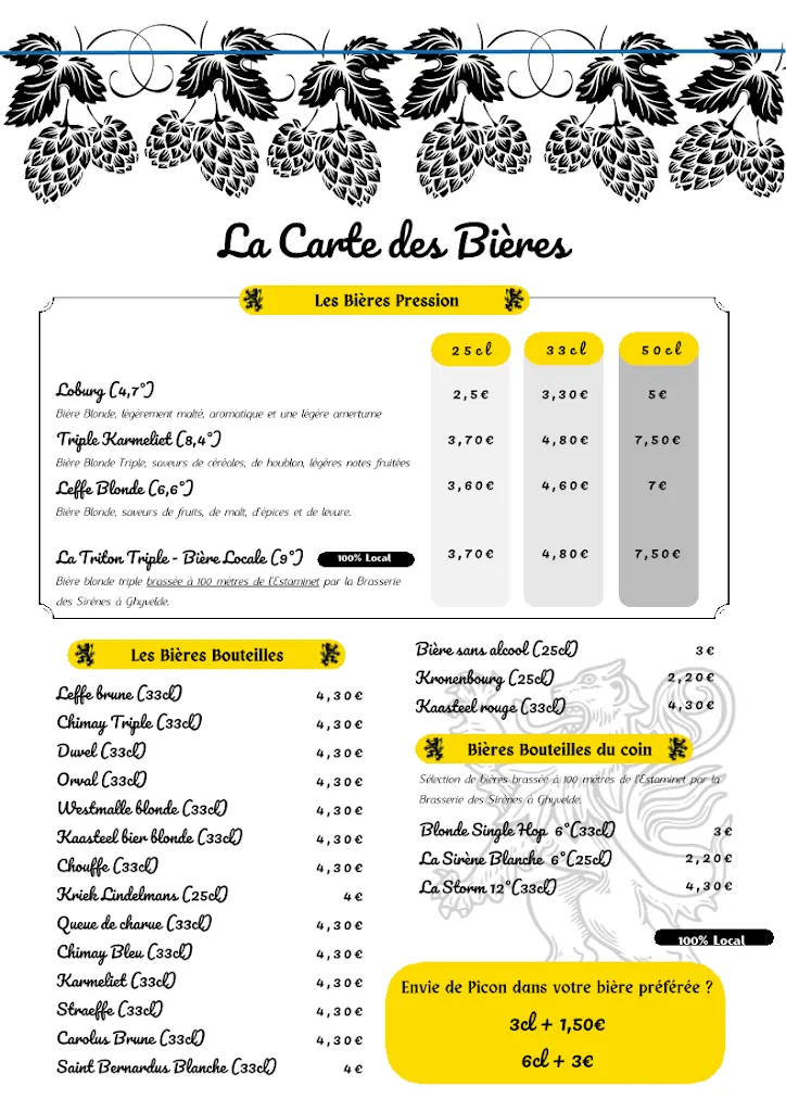 Menu_À l'Estaminet des Dunes_Ghyvelde_image_4
