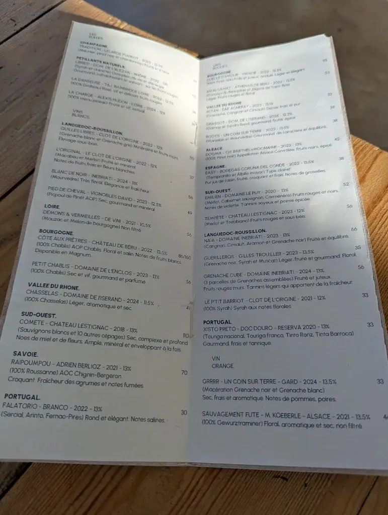 Menu_La Grande Marée_Zuydcoote_imagen_1