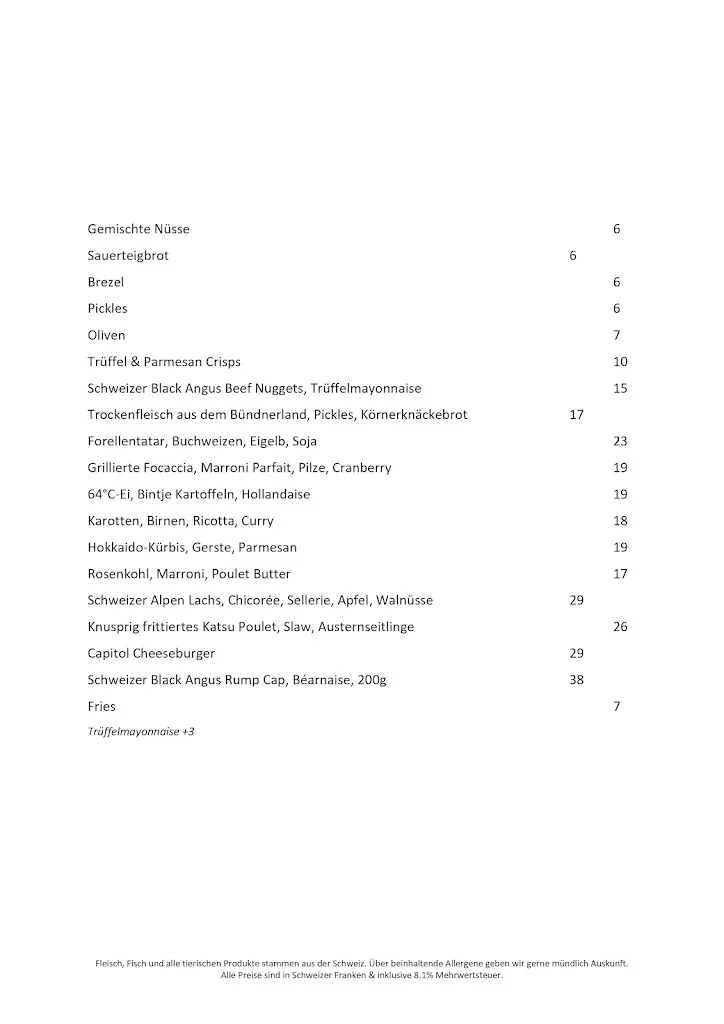 Menu_Capitol Restaurant & Bar_Bern_image_4