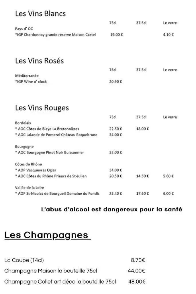 Menu_Le Bouchon Restaurant_Cambrai_immagine_3