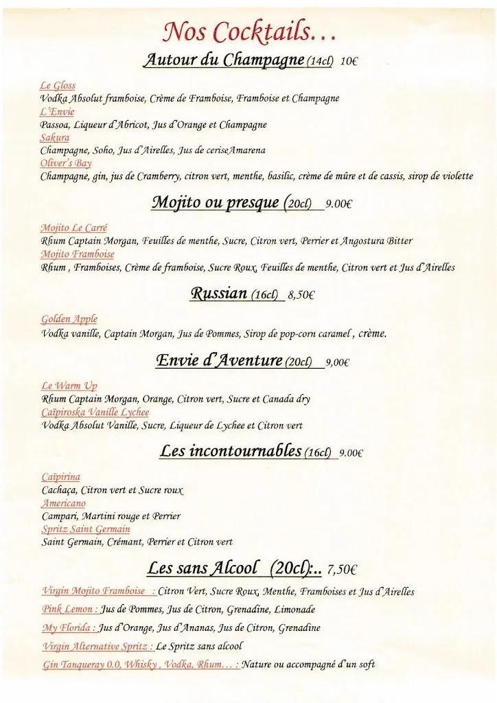 Menü_Le Carré_Cambrai_Bild_1