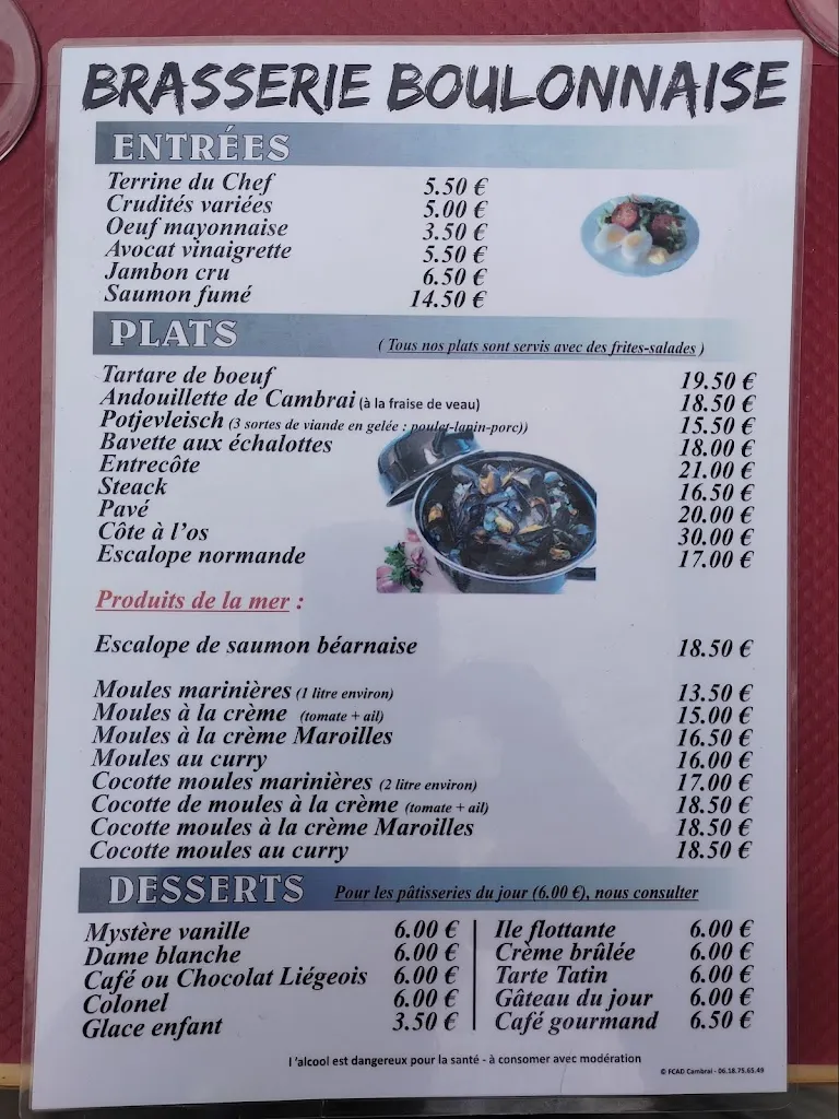 Menu_Chez Béa_Cambrai_image_4