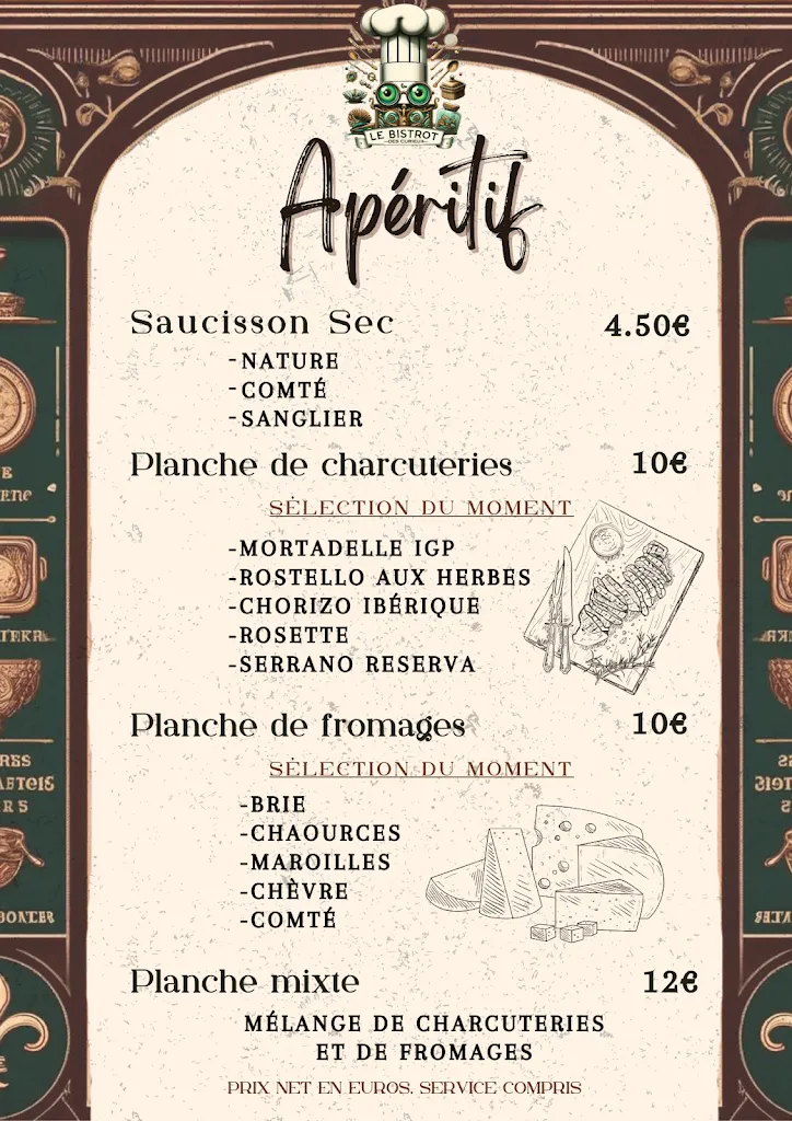 Menü_Le Bistrot des Curieux_Cambrai_Bild_4