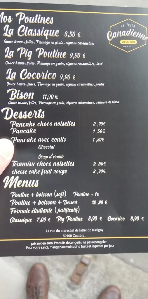 Menu_La Frite Canadienne_Cambrai_image_3
