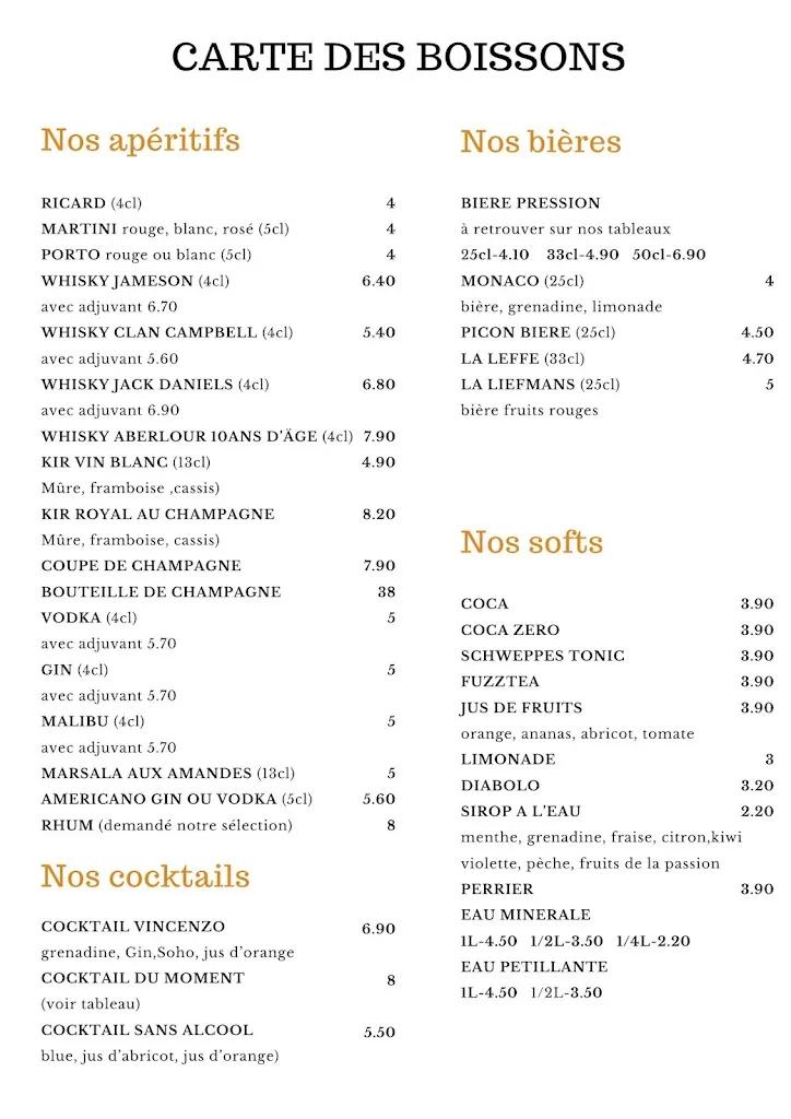 Menu_Le Sole Mio_Cambrai_image_1