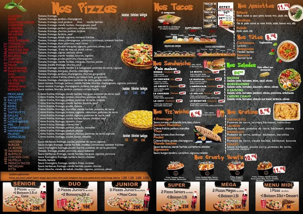 Menu_Restaurant O'Paname_Cambrai_immagine_1