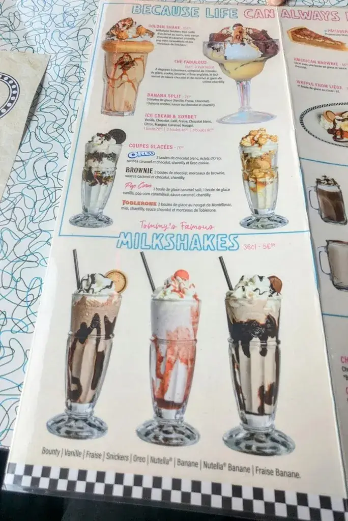 Menu_Tommy's Diner_Mondeville_image_1