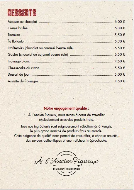 Menu_l'Ancien Piqueux_Chamant_image_2