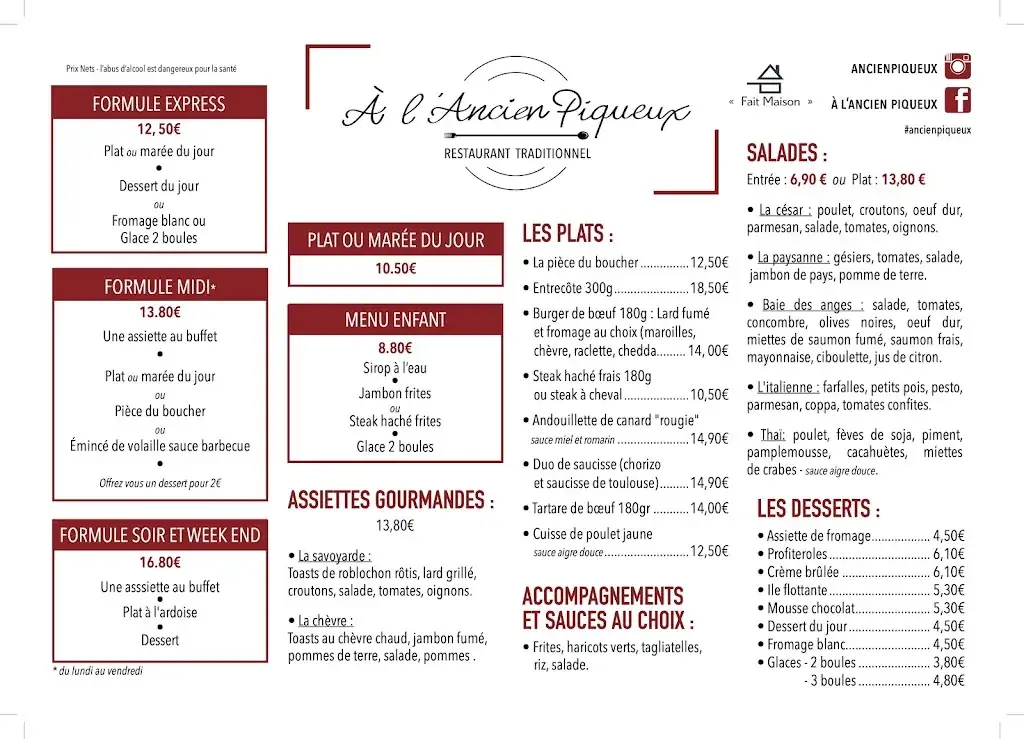 Menu_l'Ancien Piqueux_Chamant_image_4