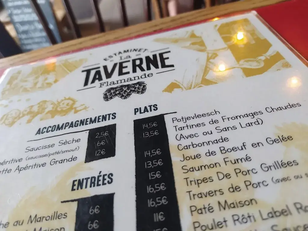 Menu_Estaminet La Taverne Flamande_Cassel_image_3
