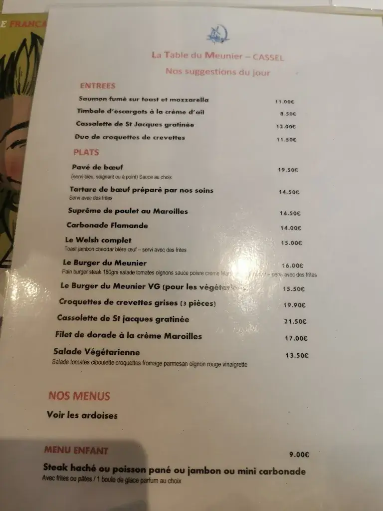 Menü_La Table du Meunier_Cassel_Bild_1