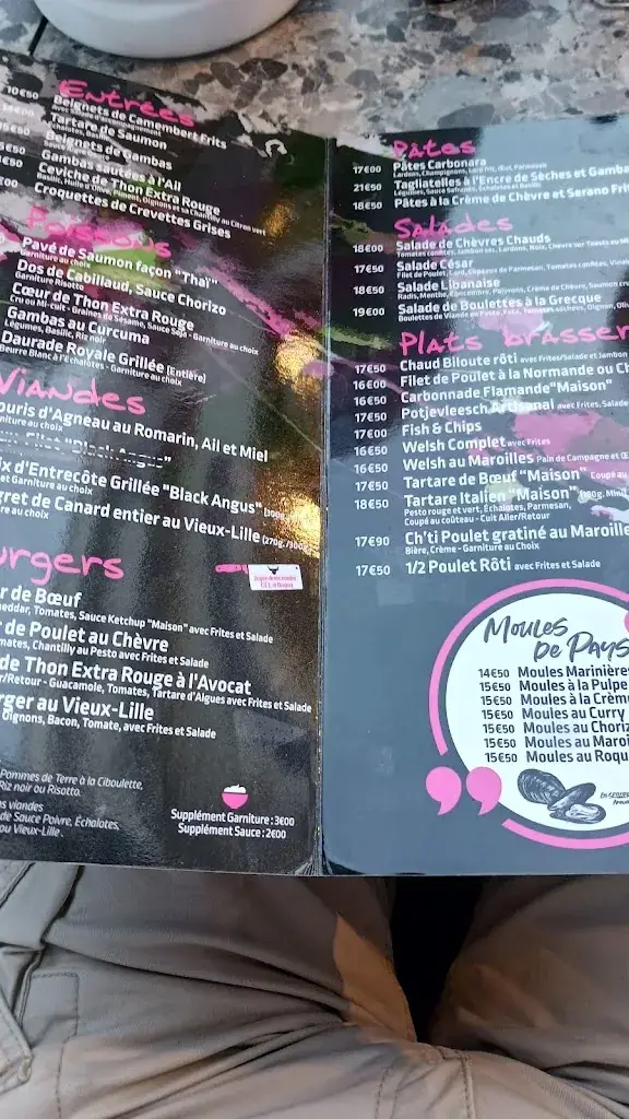 Menu_L' Ardoise_Calais_image_1