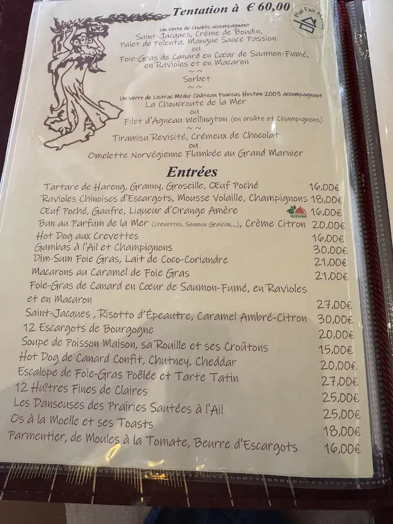 Menu_La Buissonnière_Calais_image_1