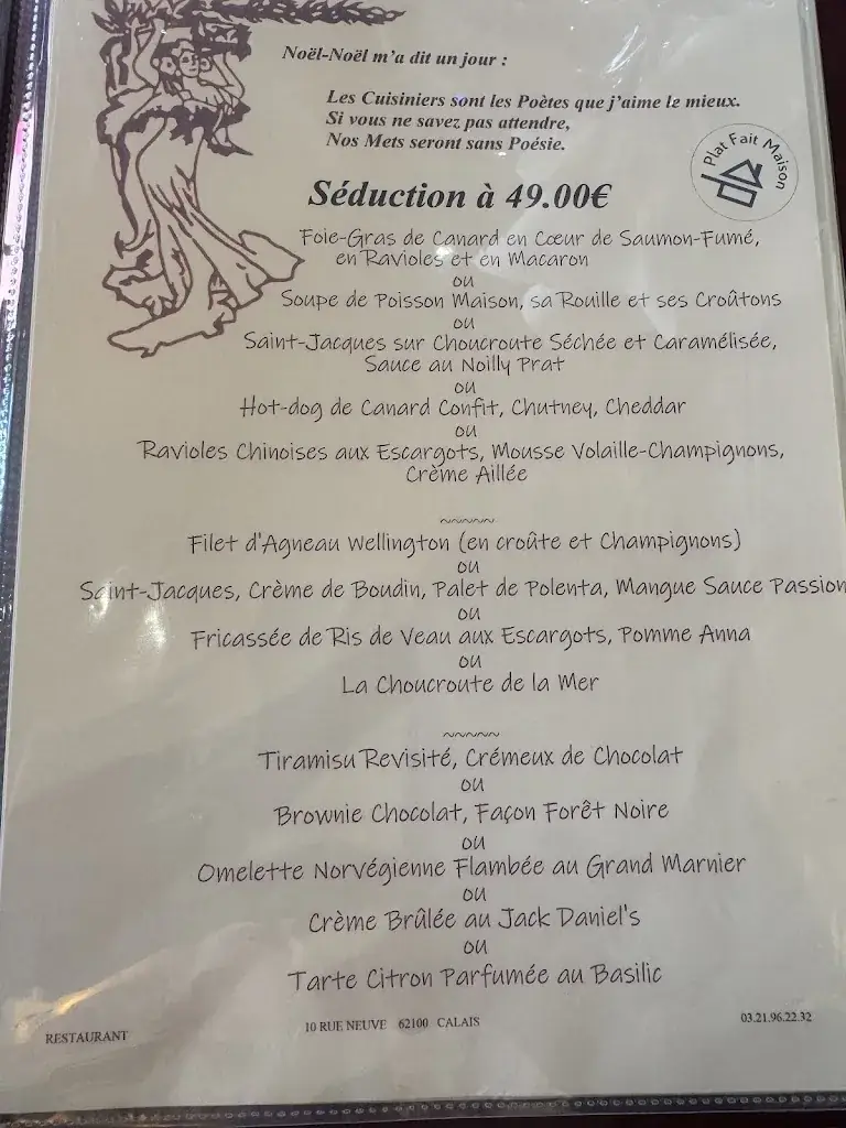 Menu_La Buissonnière_Calais_image_4