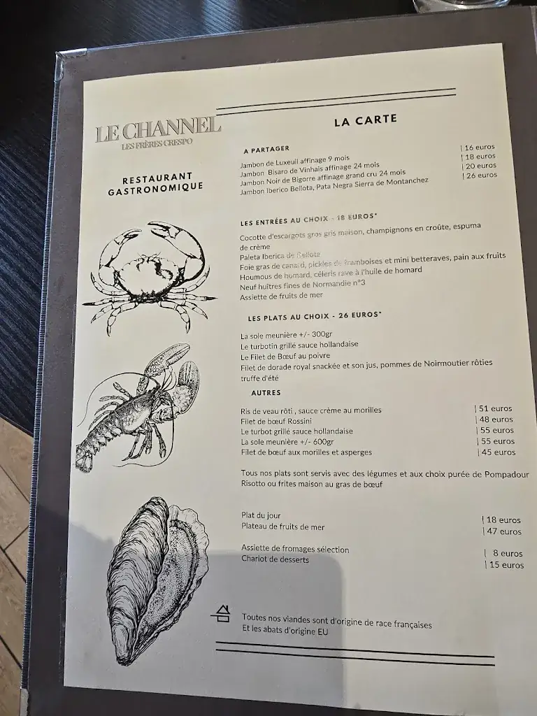 Menü_Le Channel_Calais_Bild_1