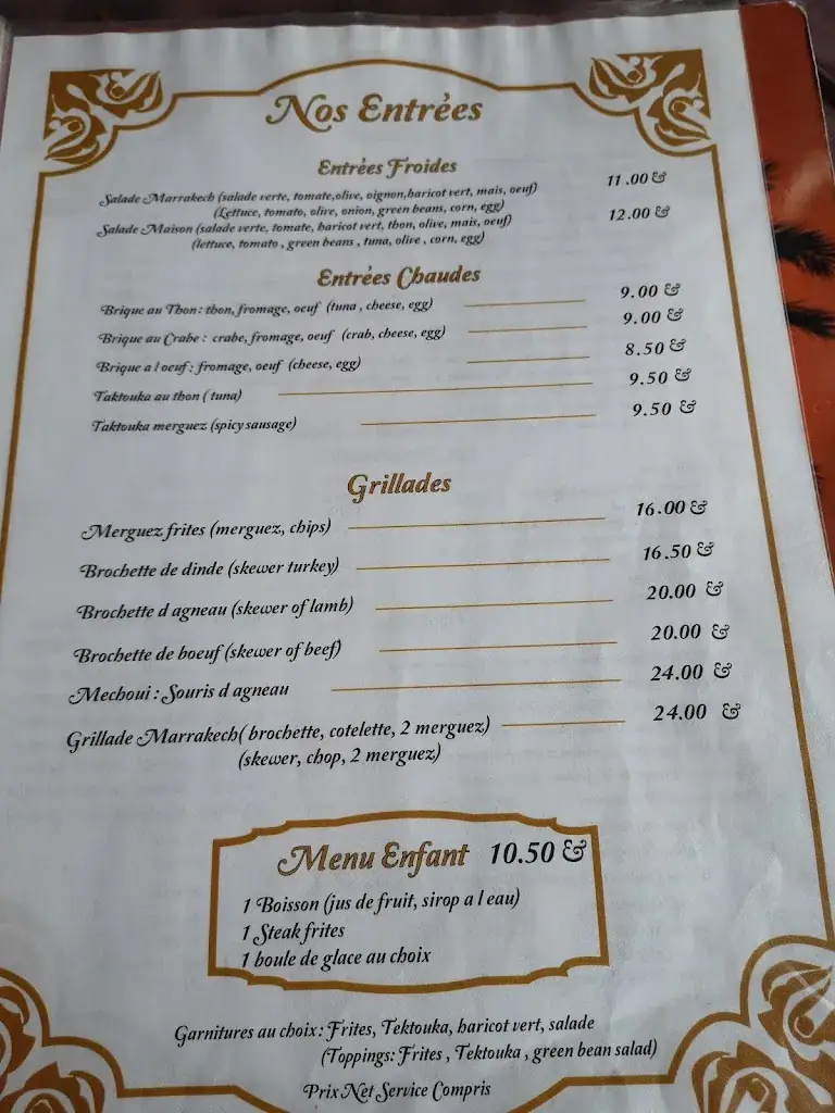 Menu_Le Marrakech_Calais_image_2