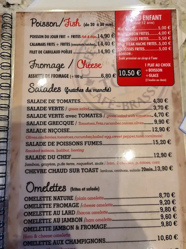 Menu_Café de la tour_Calais_image_4