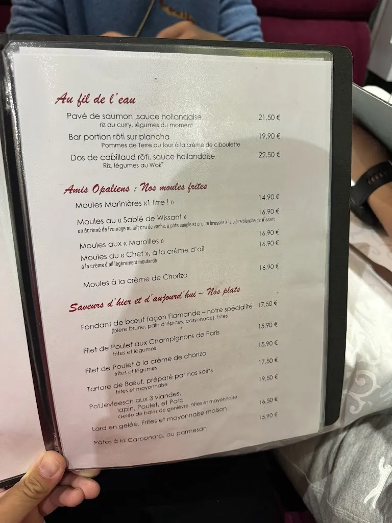 Menu_Le Café de Paris_Calais_image_2