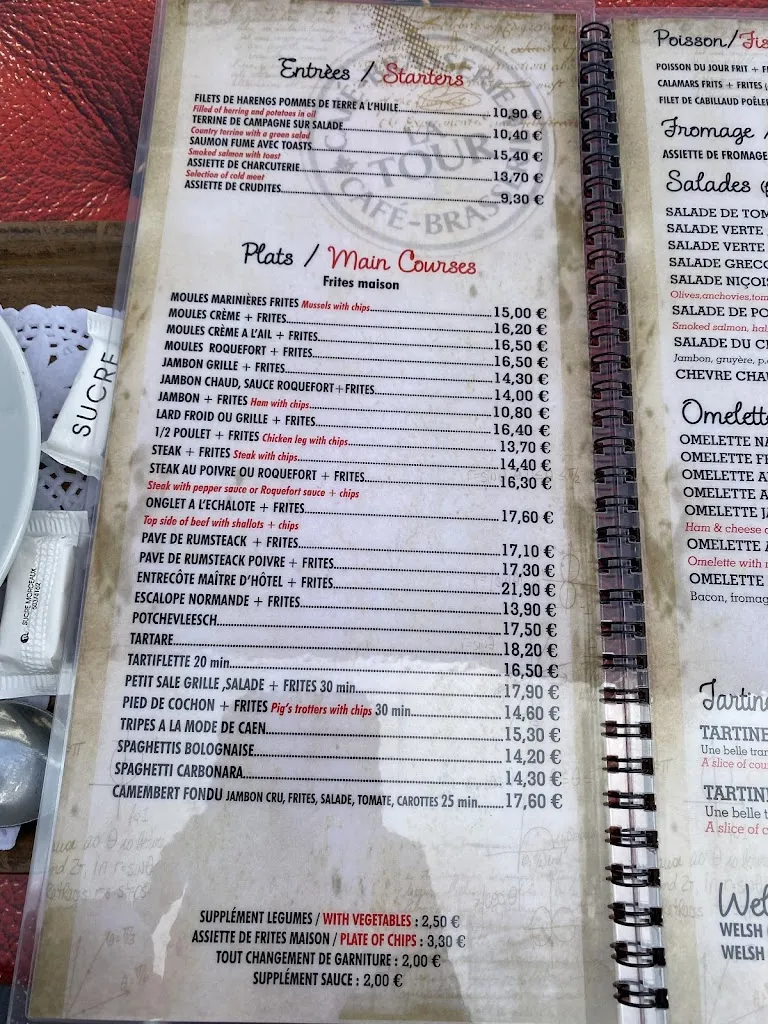 Menu_Le Café de Paris_Calais_image_3