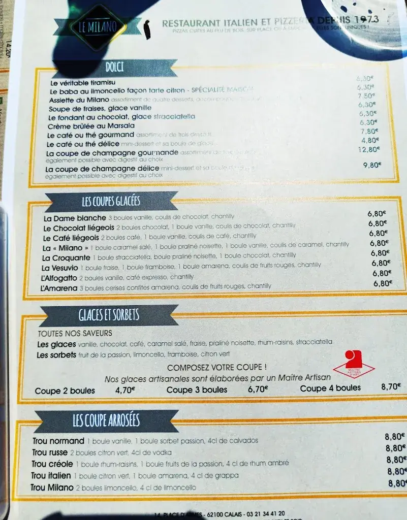Menu_Le Milano_Calais_image_4