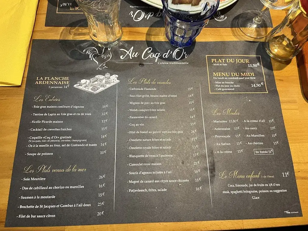 Menu_AU COQ D'OR_Calais_image_1