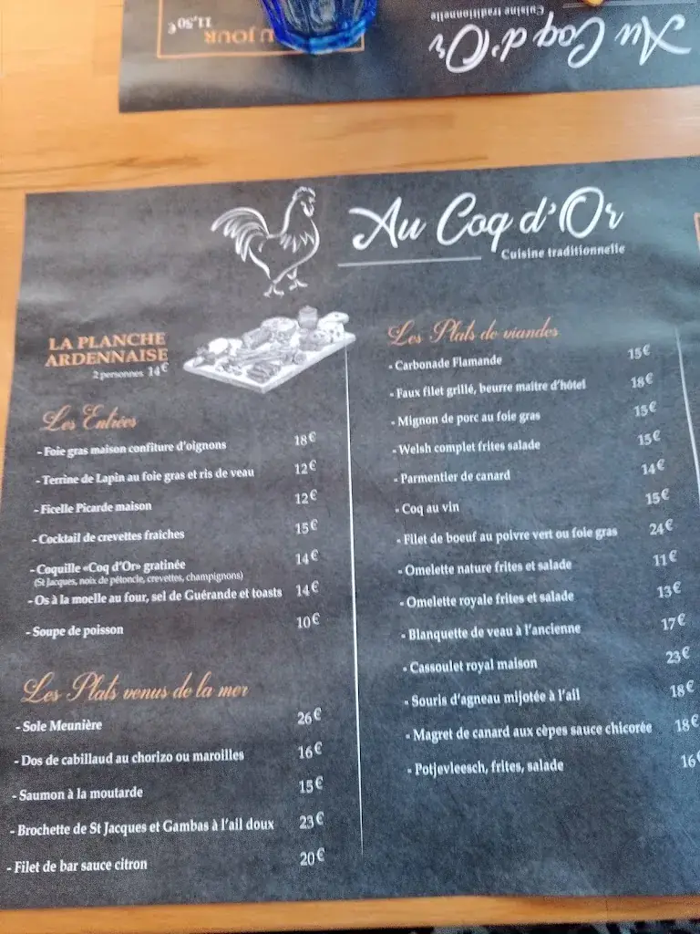 Menu_AU COQ D'OR_Calais_image_2
