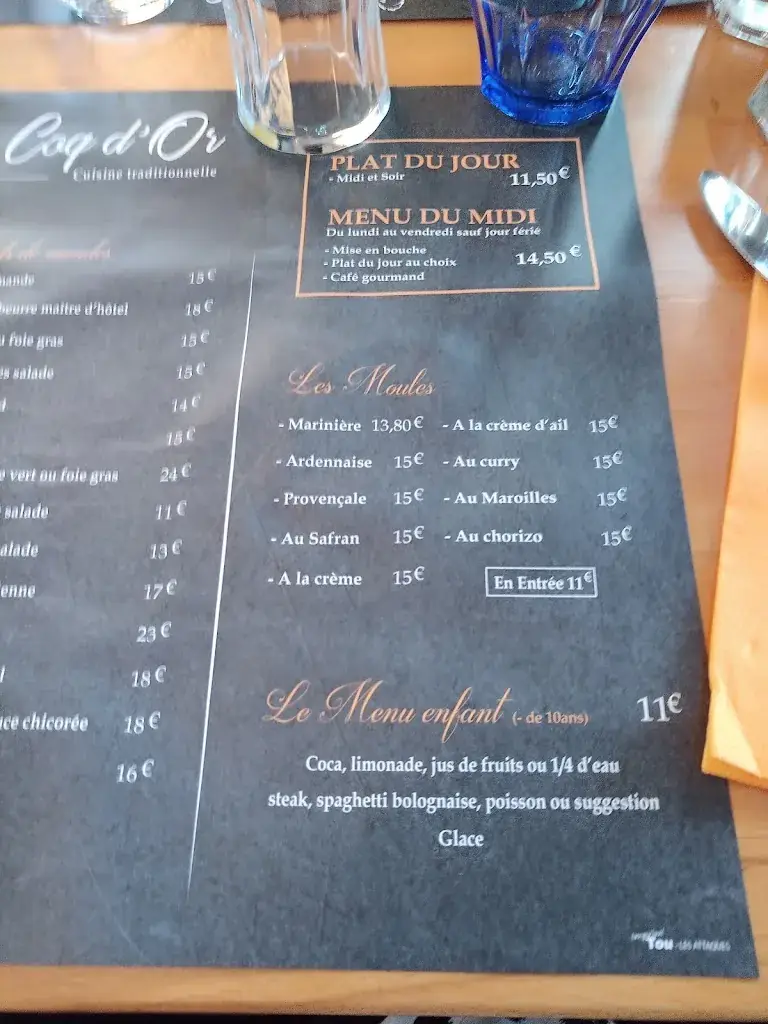 Menu_AU COQ D'OR_Calais_image_3