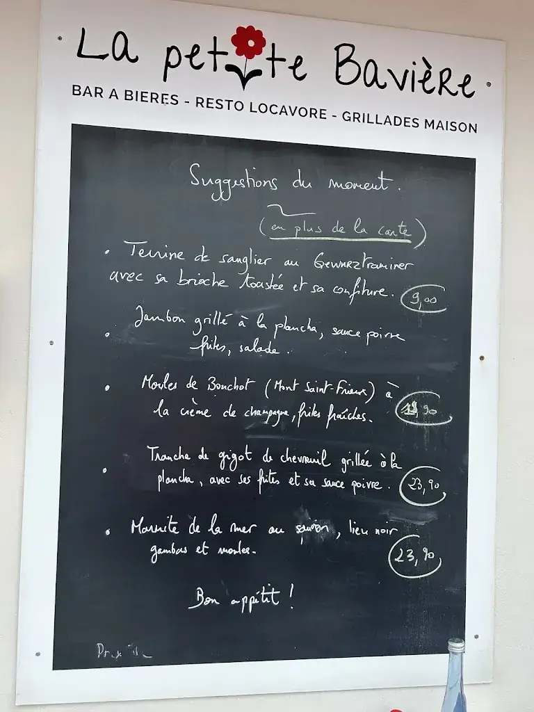 Menu_La petite Bavière_Camiers_immagine_1