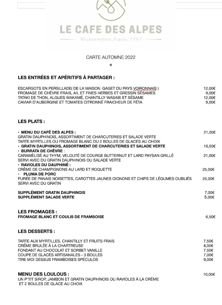 Menu_Café des Alpes_Corenc_image_1