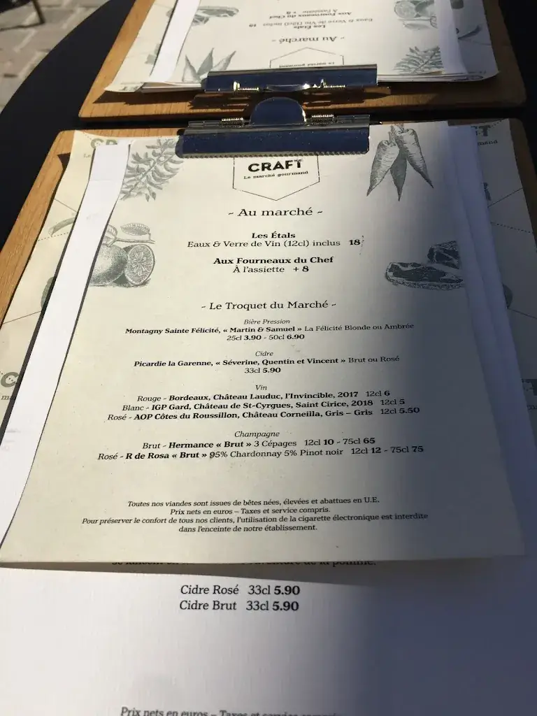 Menu_CRAFT Le marché gourmand_Chantilly_image_4