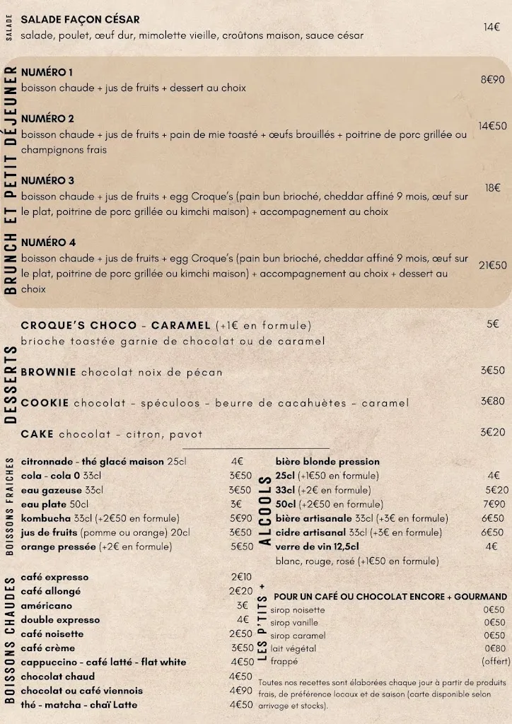 Menu_Croque's & Pies - Le Touquet_Touquet-Paris-Plage_image_2
